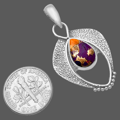 Spiny Oyster Turquoise - Arizona Pendant P-1402 SDP143389