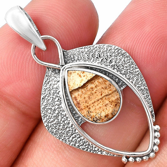 Natural Picture Jasper Pendant P-1402 SDP143398
