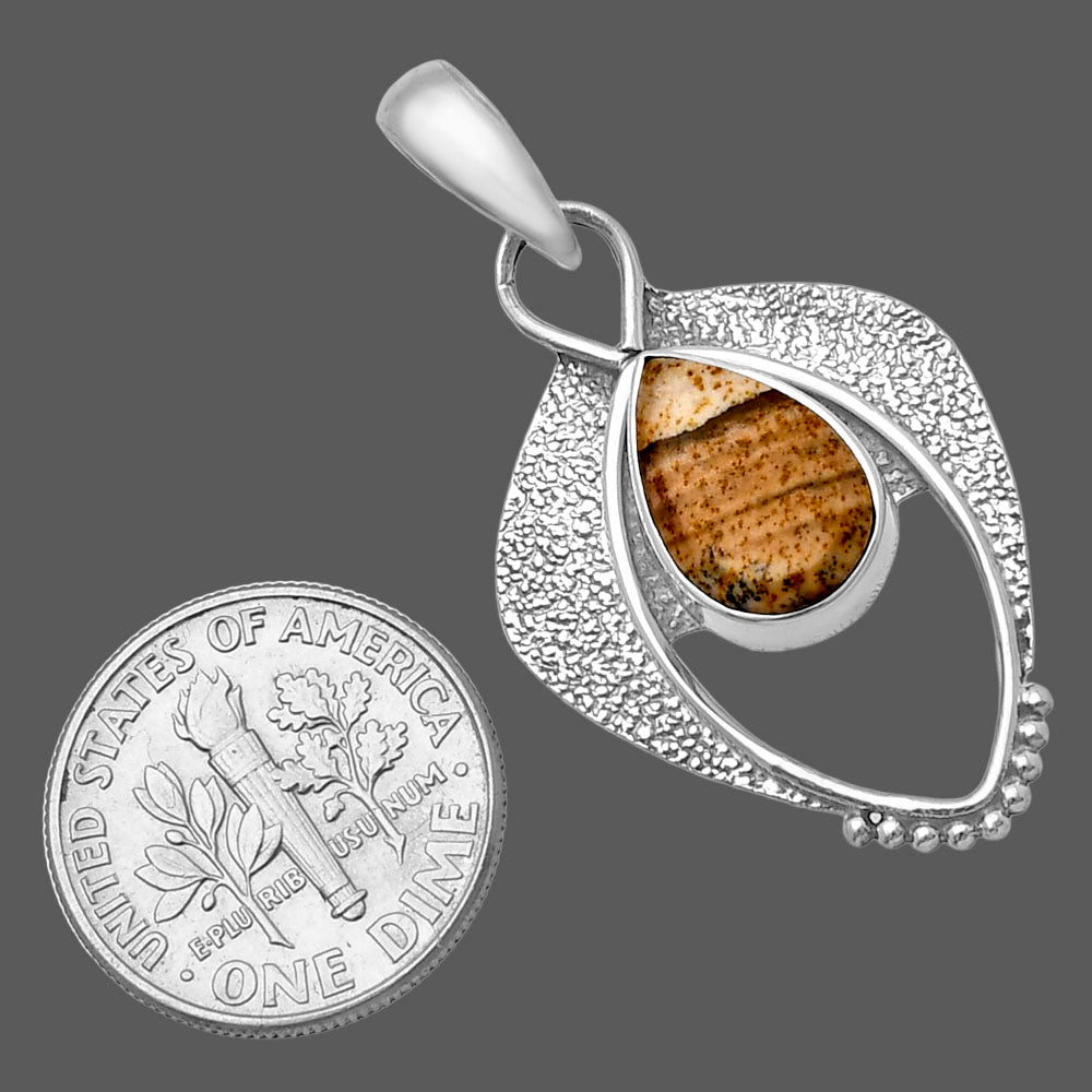 Natural Picture Jasper Pendant P-1402 SDP143398