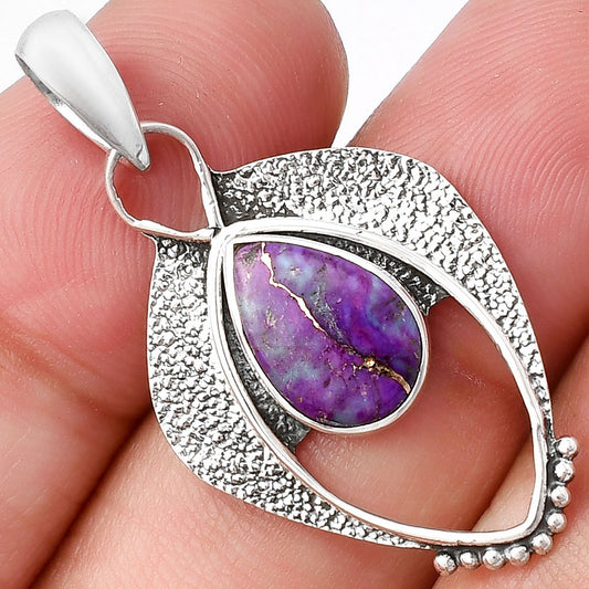 Copper Purple Turquoise - Arizona Pendant P-1402 SDP143417