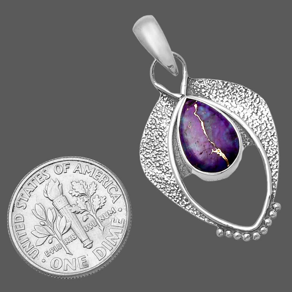 Copper Purple Turquoise - Arizona Pendant P-1402 SDP143417