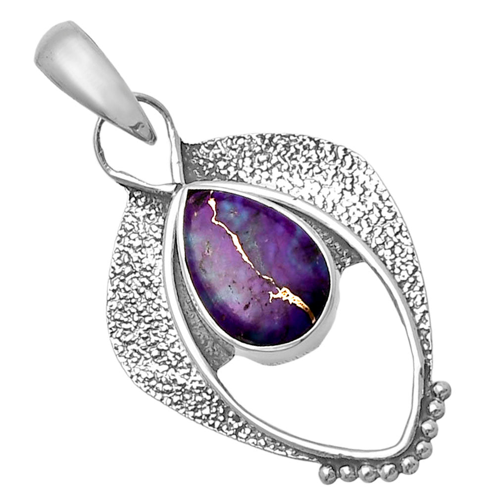 Copper Purple Turquoise - Arizona Pendant P-1402 SDP143417