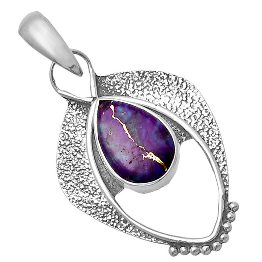Copper Purple Turquoise - Arizona Pendant P-1402 SDP143417