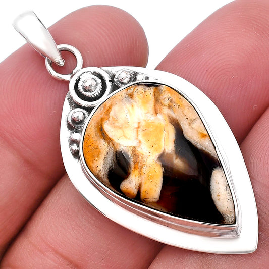 Natural Peanut Wood Pendant P-1350 SDP143829