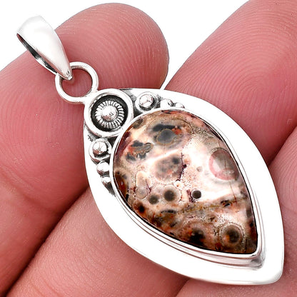 Natural Leopard Skin Jasper Pendant P-1350 SDP143841