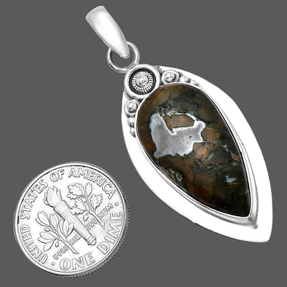 Natural Rhyolite - Rainforest Jasper Pendant P-1350 SDP143844