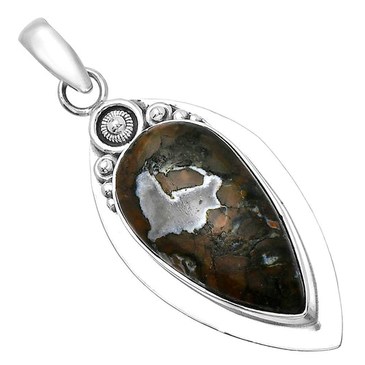 Natural Rhyolite - Rainforest Jasper Pendant P-1350 SDP143844