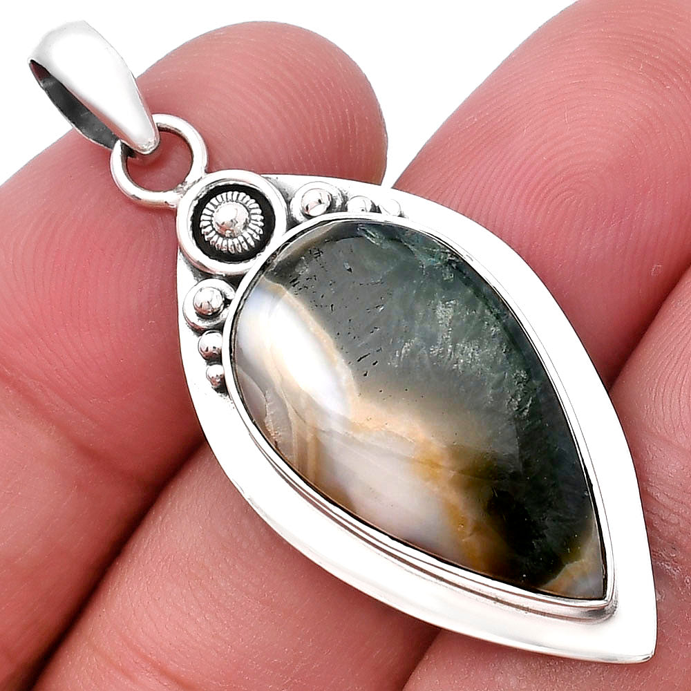 Natural Australian Prehnite Pendant P-1350 SDP143846