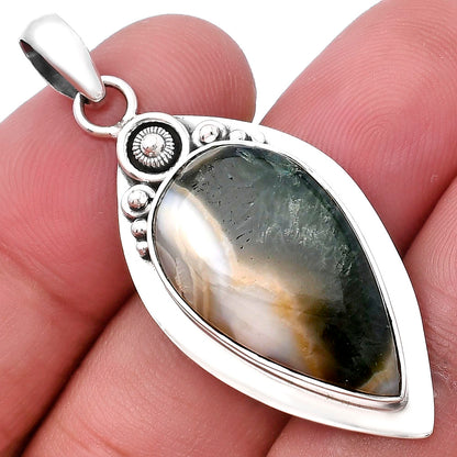 Natural Australian Prehnite Pendant P-1350 SDP143846