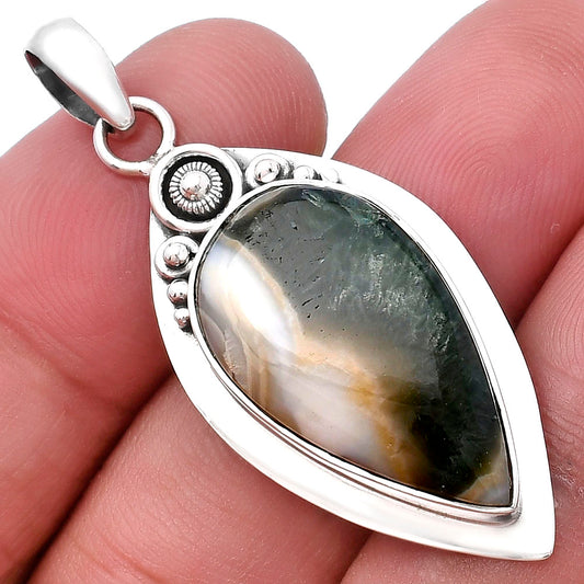 Natural Australian Prehnite Pendant P-1350 SDP143846