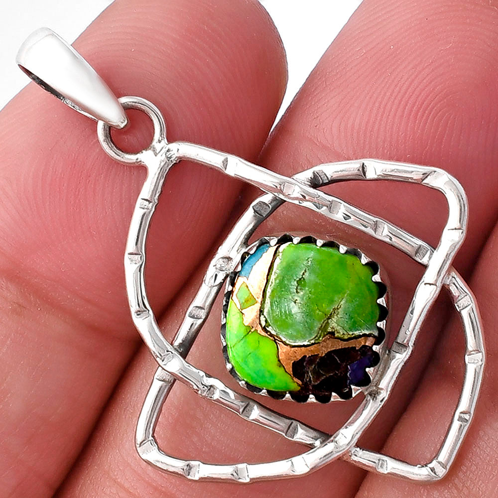 Multi Copper Turquoise - Arizona Pendant P-1370 SDP143854