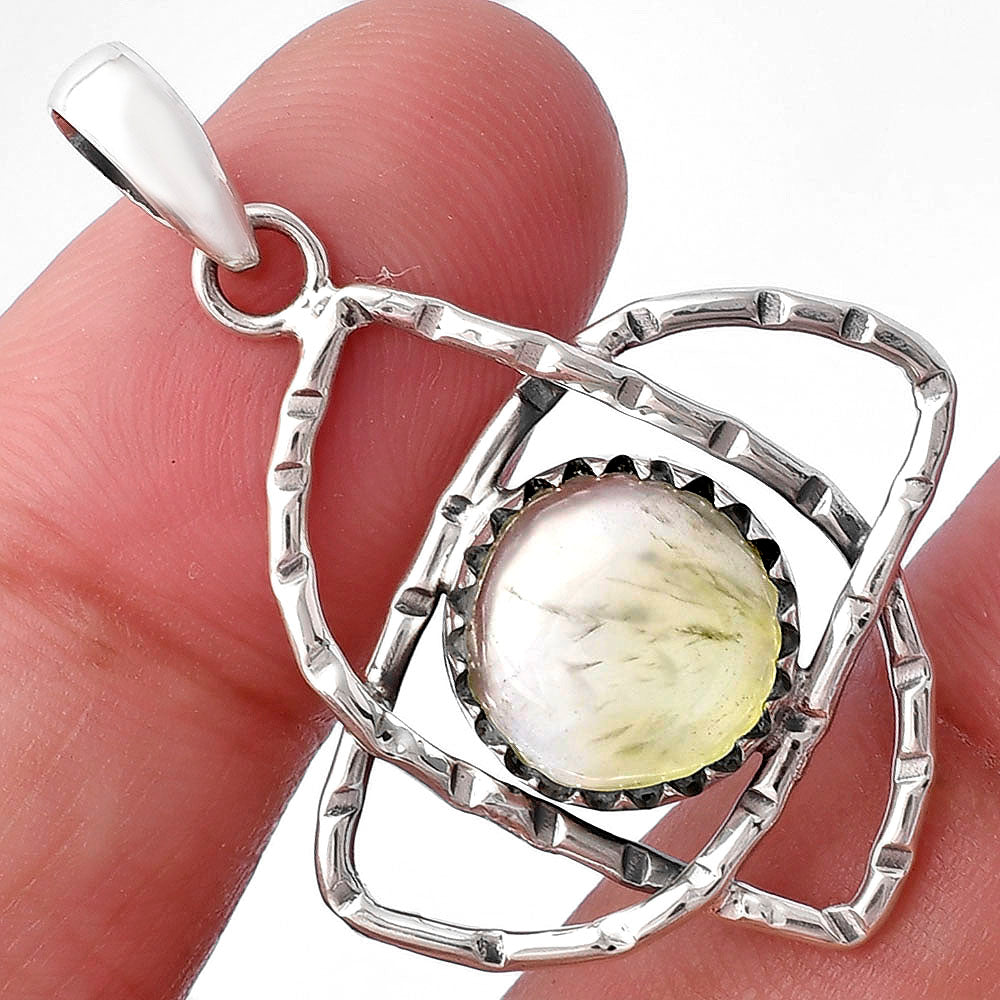 Natural Prehnite Pendant P-1370 SDP143882