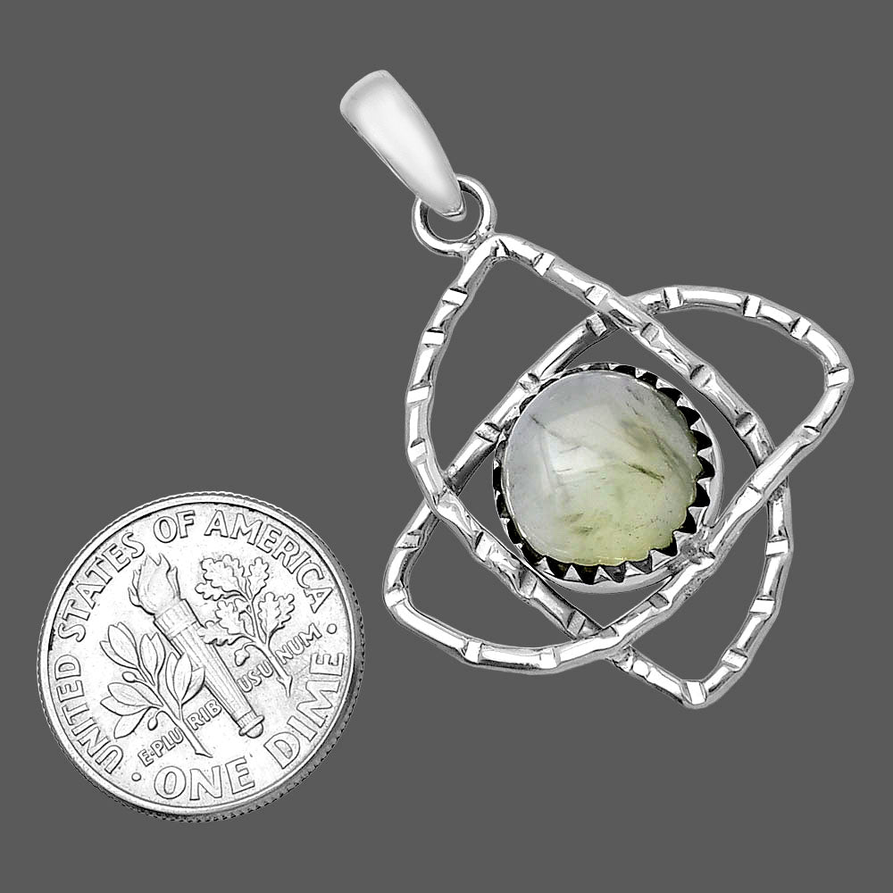 Natural Prehnite Pendant P-1370 SDP143882