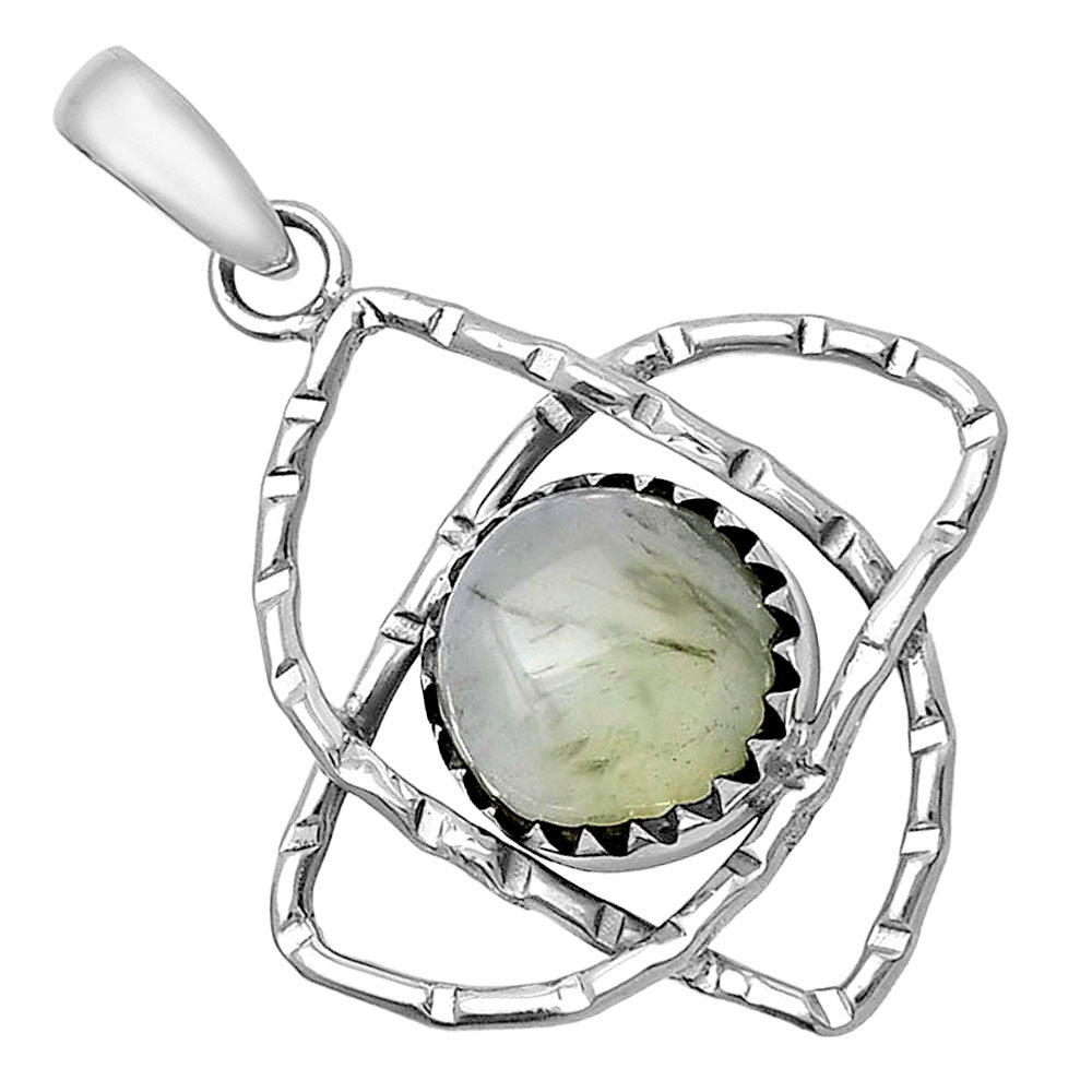 Natural Prehnite Pendant P-1370 SDP143882