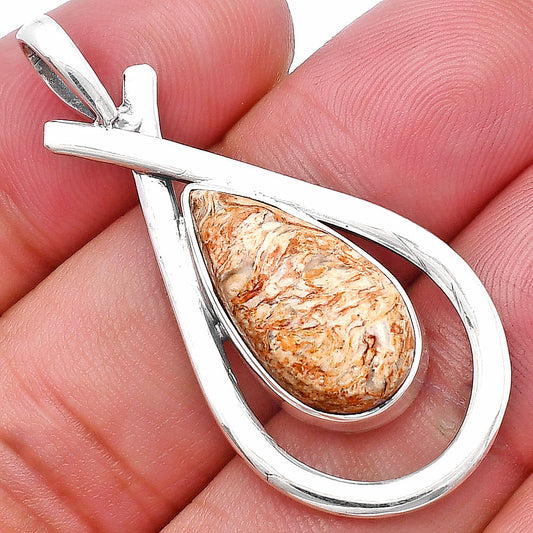 Natural Rosetta Picture Jasper Pendant P-1314 SDP143968