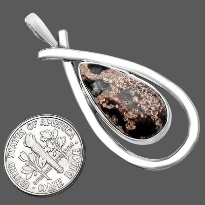 Natural Viper Skin Jasper Pendant P-1314 SDP143973