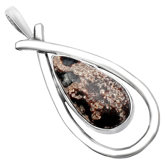Natural Viper Skin Jasper Pendant P-1314 SDP143973