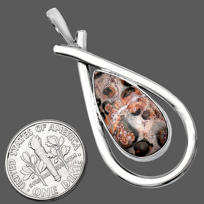 Natural Leopard Skin Jasper Pendant P-1314 SDP143997