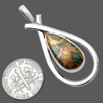 Natural Bamboo Jasper Pendant P-1314 SDP144000