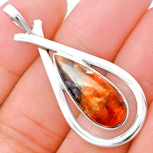 Natural Polygram Jasper Pendant P-1314 SDP144012