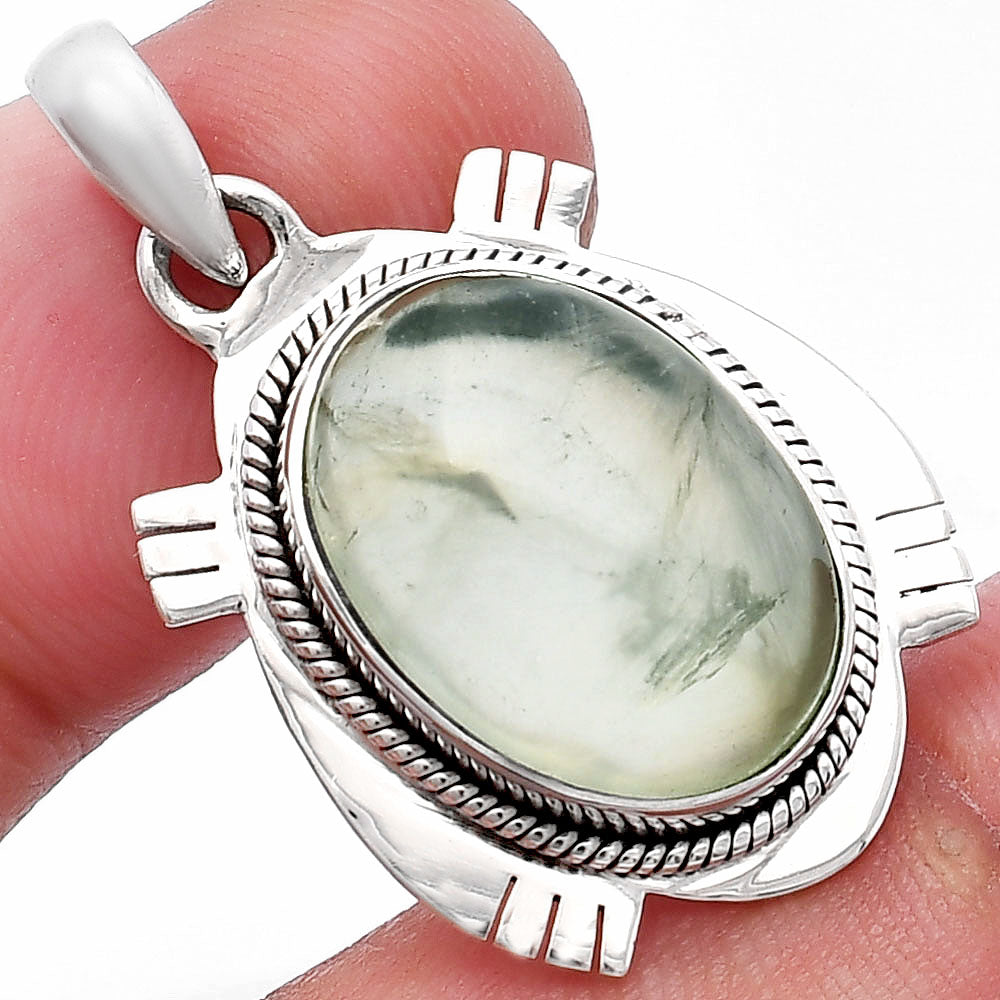 Natural Prehnite Pendant P-1463 SDP144035
