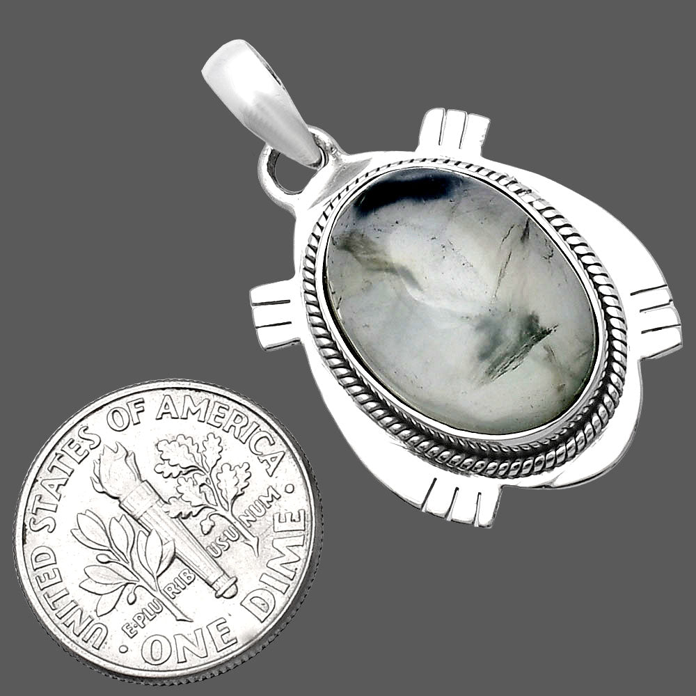 Natural Prehnite Pendant P-1463 SDP144035