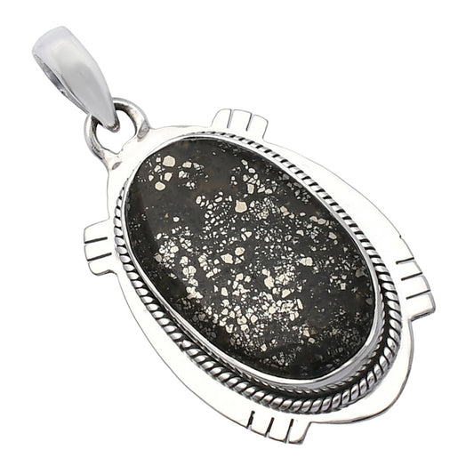Natural Nipomo Marcasite Agate Pendant P-1463 SDP144059