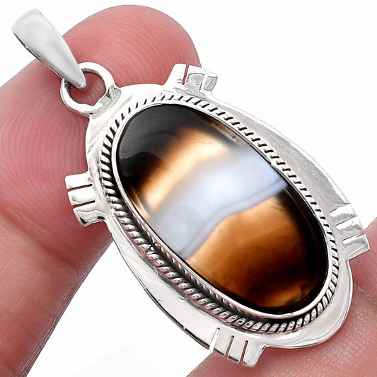 Natural Banded Onyx Pendant P-1463 SDP144078