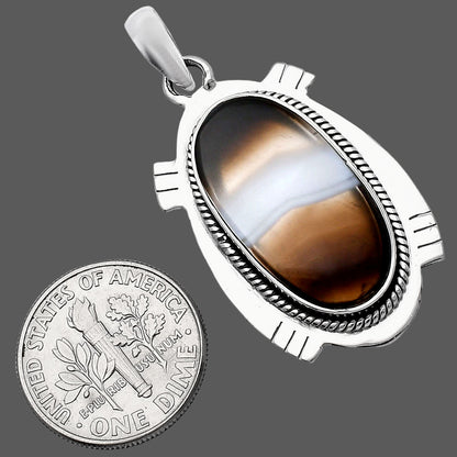 Natural Banded Onyx Pendant P-1463 SDP144078