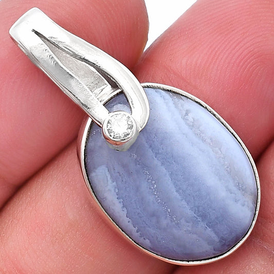 Natural Owyhee Opal & Zircon Pendant P-1251 SDP144085