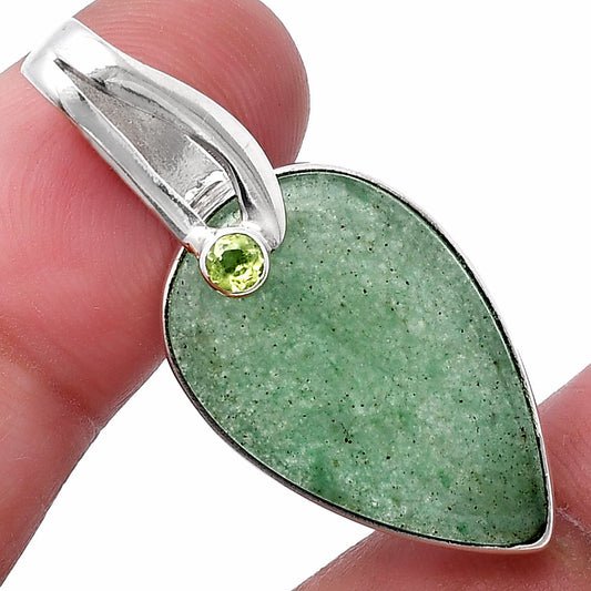 Natural Green Aventurine & Peridot Pendant P-1251 SDP144096