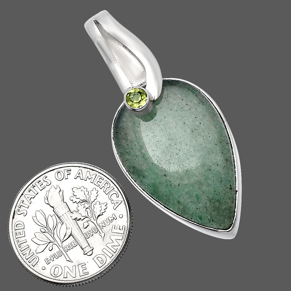 Natural Green Aventurine & Peridot Pendant P-1251 SDP144096