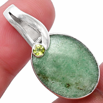 Natural Green Aventurine & Peridot Pendant P-1251 SDP144100