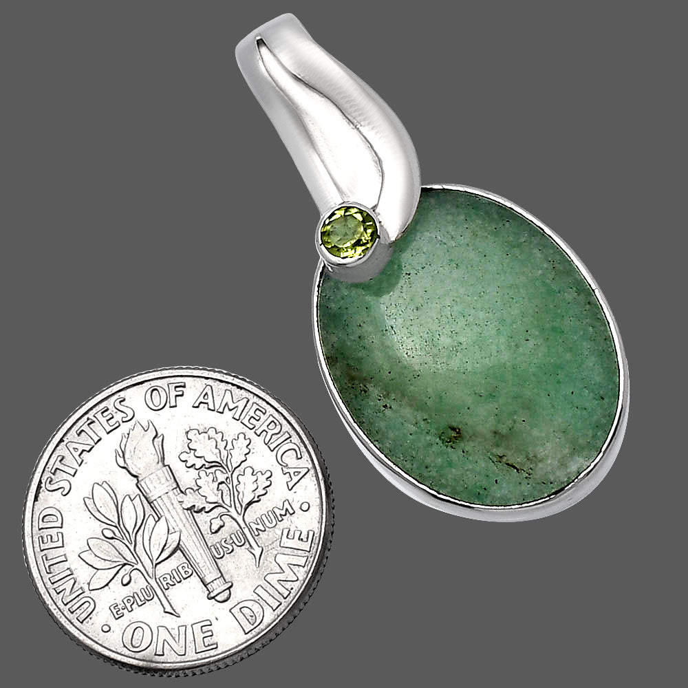 Natural Green Aventurine & Peridot Pendant P-1251 SDP144100