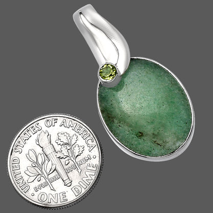 Natural Green Aventurine & Peridot Pendant P-1251 SDP144100