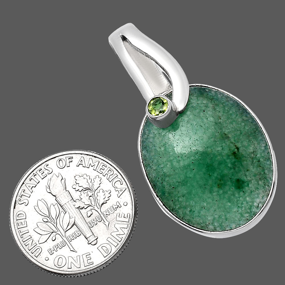 Natural Green Aventurine & Peridot Pendant P-1251 SDP144102
