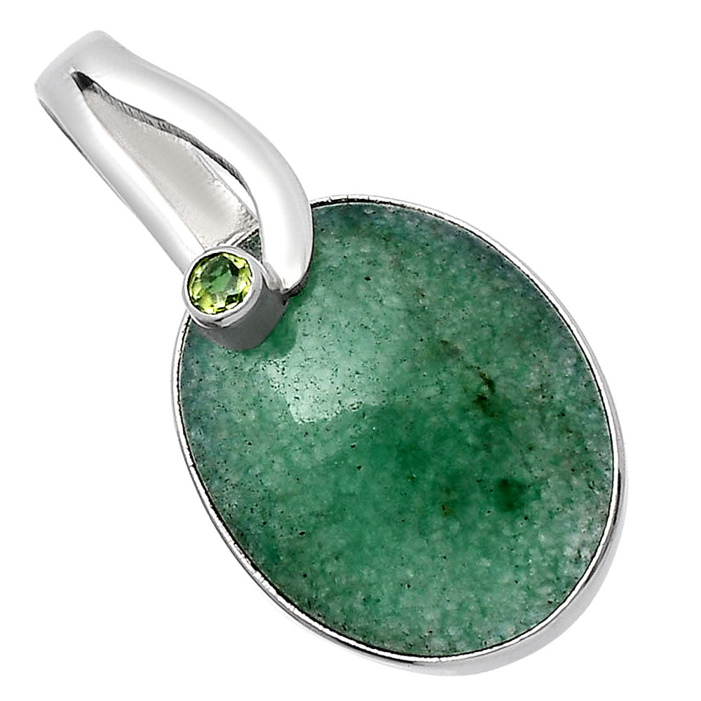 Natural Green Aventurine & Peridot Pendant P-1251 SDP144102