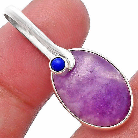Purple Lepidolite & Lapis Lazuli Pendant P-1251 SDP144129