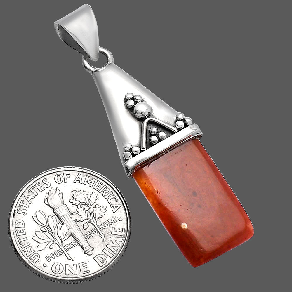 Natural Red Moss Agate Pendant P-1139 SDP144143