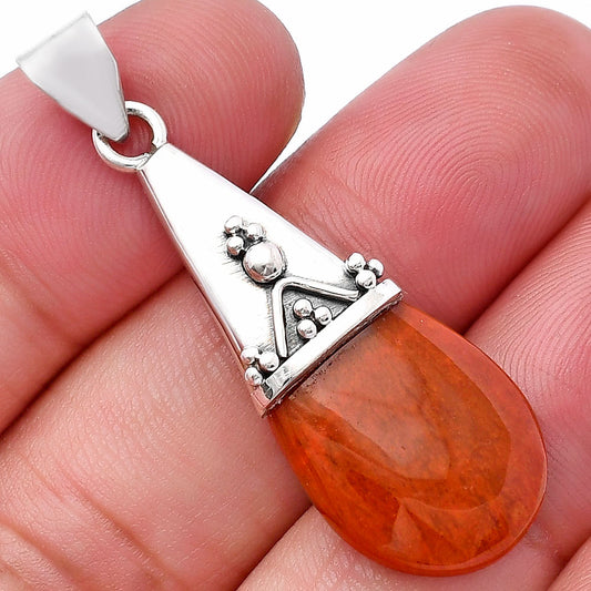 Natural Red Moss Agate Pendant P-1139 SDP144157