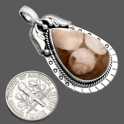 Natural Peanut Wood Pendant P-1568 SDP144227