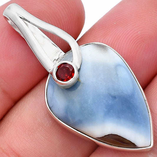 Natural Owyhee Opal & Garnet Pendant P-1251 SDP144280