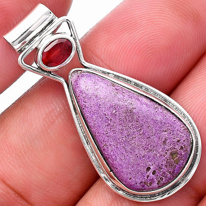 Purpurite - South Africa & Garnet Pendant P-1130 SDP144305