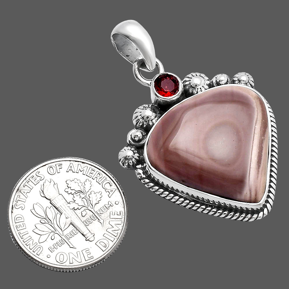 Imperial Jasper - Mexico & Garnet Pendant P-1482 SDP144383