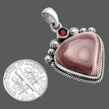 Imperial Jasper - Mexico & Garnet Pendant P-1482 SDP144383