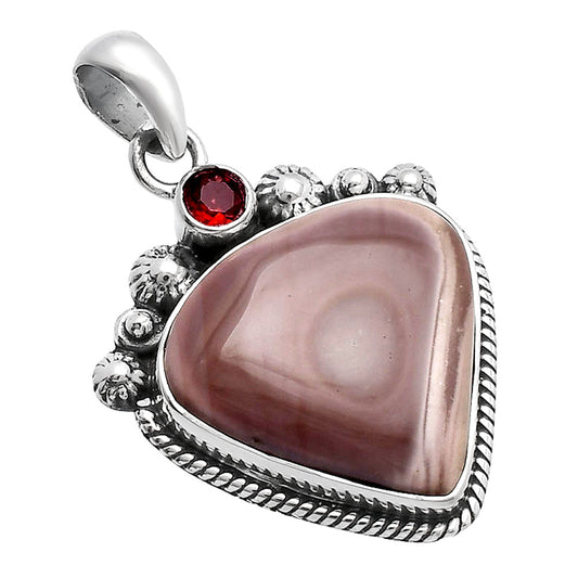 Imperial Jasper - Mexico & Garnet Pendant P-1482 SDP144383