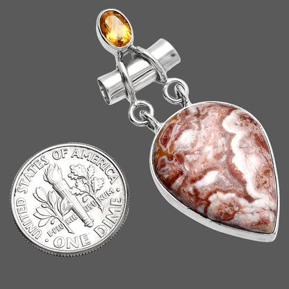 Rosetta Picture Jasper & Citrine Pendant P-1276 SDP144451