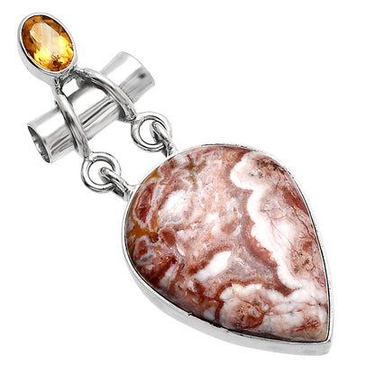 Rosetta Picture Jasper & Citrine Pendant P-1276 SDP144451