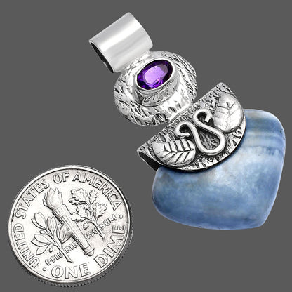 Natural Owyhee Opal & Amethyst Pendant P-1545 SDP144487