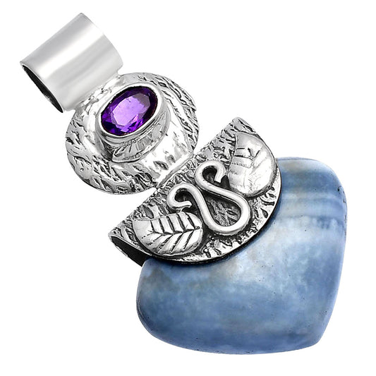 Natural Owyhee Opal & Amethyst Pendant P-1545 SDP144487